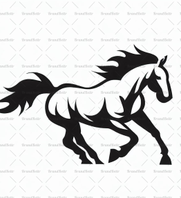 Galoppierendes Pferd